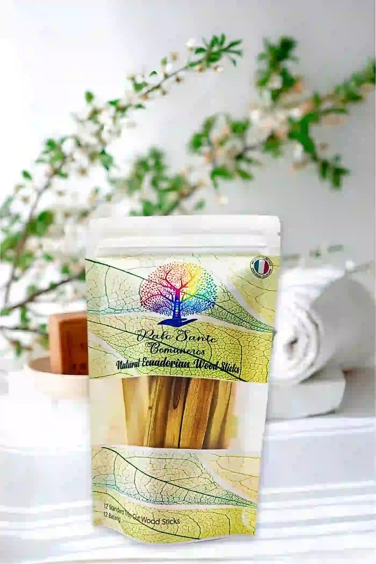 Premium Palo Santo Incense Wood Sticks - Authentic Ecuador Source - Natural Home Fragrance Accent
