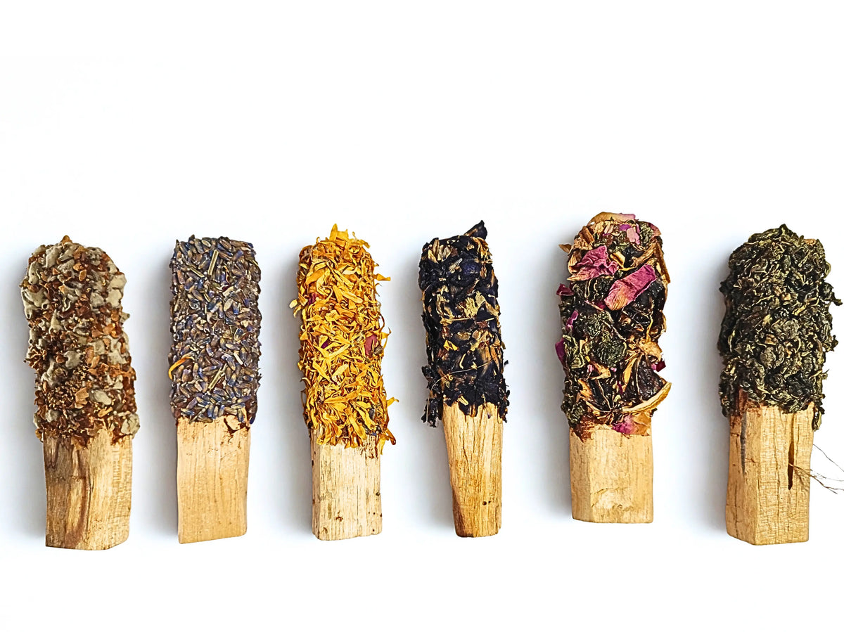 Natural Palo Santo Accent Log for Living Space Ambiance - Sweet Balsamic and Clean Spice Air Freshener