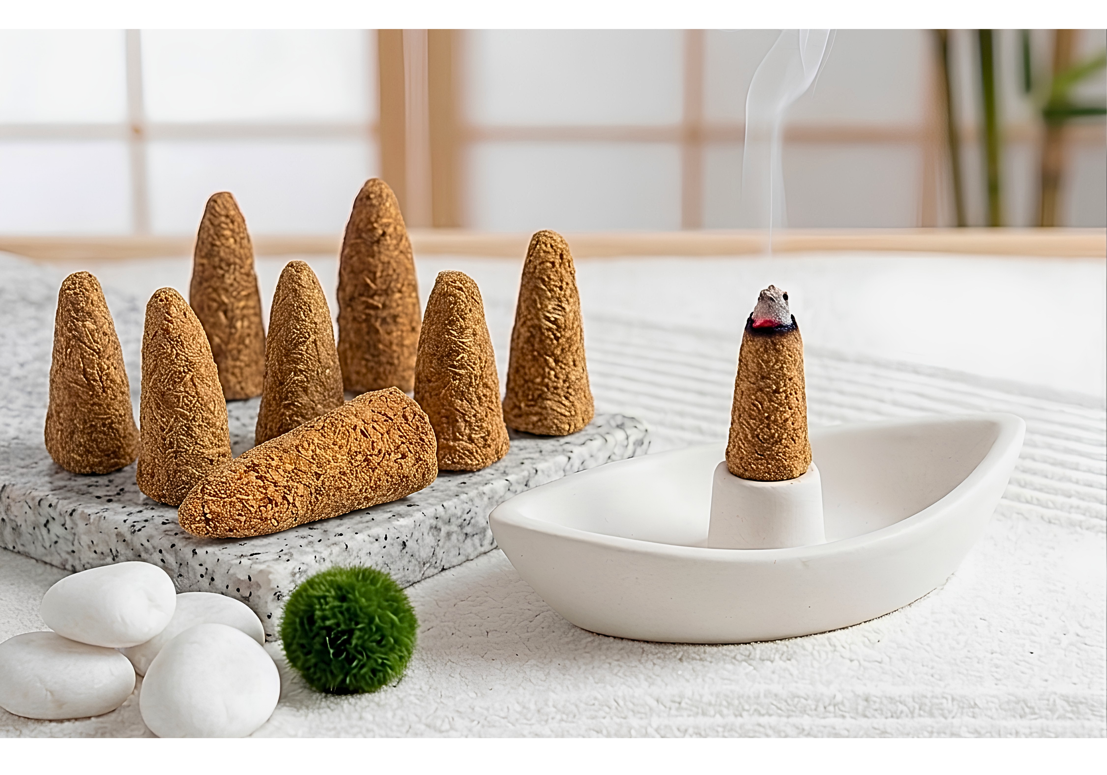 Premium Palo Santo Incense Cones | Ethically Sourced from Peru Natural Palo Santo Wood Sensmar